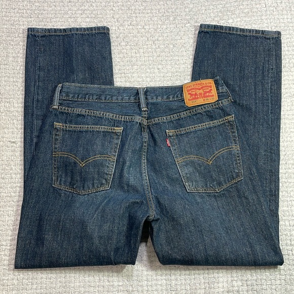 Mens Levi’s 514 Slim Straight Fit Jeans Size 36x32 - Picture 2 of 12